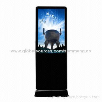 72-inch Floor Standing LCD Player for Advertising, Built-in AV Port and LED Backlight